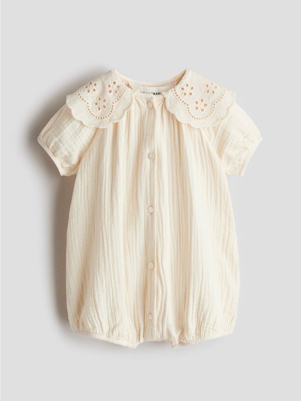 H&M COTTON MUSLIN ROMPER SUIT